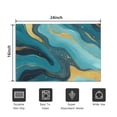 thumbnail image 5 of Blue and Gold Marble Wave Art Pattern Door Rugs,Washable Non Slip Door Mats Indoor,Decorative Door Mats,Entry Mat Indoor for Entrance,Bedroom,Kitchen,Bathroom,16"x24", 5 of 6