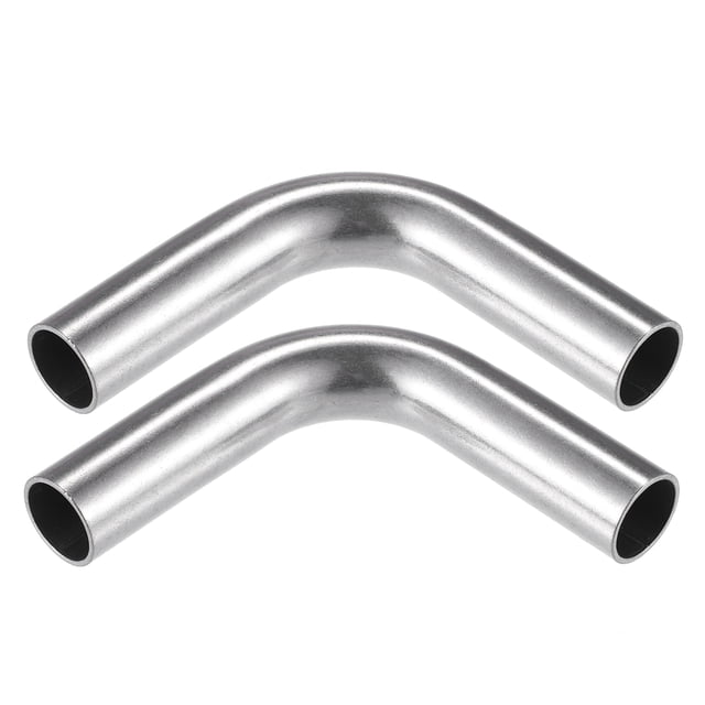 2 Unidad Curva Codo Tubería Tubo, 0,87" DE 4" 90° DIY Escape Tubo para Coche