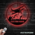 thumbnail image 2 of Craftnamesign Custom Airplane Fly on Mountain Metal Wall Art LED Light, Custom Airplane Name Sign, 2 of 5