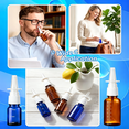 thumbnail image 4 of ACDANC 10 Pcs Nasal Spray Bottle,10Ml/0.35Oz 6 Pcs Glass Empty Brown Blue Scale Nasal Nose Spray Bottles Refillable with 2 Funnels and 2 Labels, 4 of 5