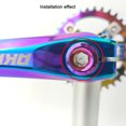 thumbnail image 3 of Bicicleta M18 MTB Road Bike Hollow Ndcxsfigh Crank Cap Color Crankset Chainwheel Cover, 3 of 9