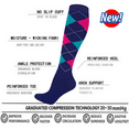 thumbnail image 5 of 6 Pairs Medical Sport Compression Socks - 15-20mmhg Graduated Knee-High Support for Men & Women, Ideal for Soccer, Running, and Nurses, 5 of 7