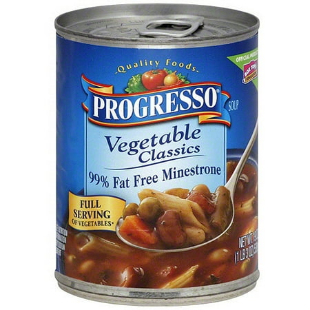 ***Discontinued by Kehe 07_20***Progresso Minestrone Soup, 19 oz (Pack of 12)