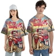thumbnail image 4 of Be My Valentine's Goldendoodle Truck Full of Love Flower Balloon All Over Print 3D Baseball Shirt Doodle Dog Lover Gifts Idea Softball Sport - 02029, 4 of 6