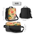 thumbnail image 2 of Picia Vintage Bird Lunch box Lunch bag for men women Large capacity Lunchbox Reusable Lunch bags Insulated Lunch bag Lunch box cooler, 2 of 9