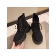 thumbnail image 4 of Daeful Bottes de Travail pour Femmes, Bottes de Combat à Lacets, Marche, Bout Rond, Respirantes, Bottillons à la Cheville, Noir 5, 4 of 7