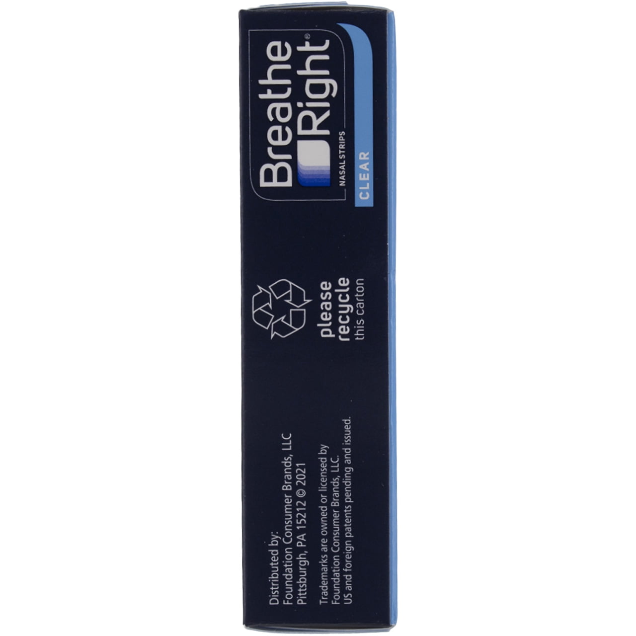 Breathe Right Nasal Strips Clear Large, 30 Drug-Free Strips for Sensitive Skin (pack of 5)