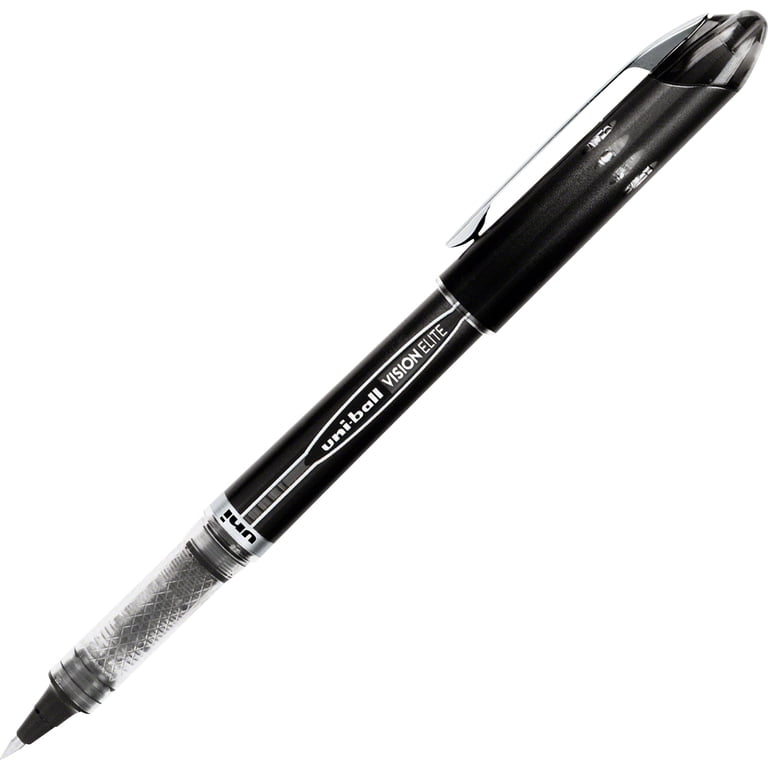 Uni-Ball Vision Elite Rollerball Pen, Micro 0.5mm, Black, 12 Count photo 3