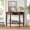 Espresso, variant on Modern Half-Moon Sofa Console Table with 1 Storage Drawer and Lower Shelf, Rustic Accent Table with Iron Handles, Wooden Entryway Hallway Foyer Table, Black