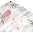 thumbnail image 3 of Floral Print with Flamingo Shower Curtain Waterproof Washable Bathroom Shower Curtain Polyester Cloth Fabric Bathroom Decor Set with 12 Hooks, 60x72 inches, 3 of 6