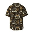 thumbnail image 6 of Lsque coffee shop house print Men's Cuban Collar Short Sleeve Shirt Summer Beachwear Casual Button Down Fashionable Vacation Leisure Shirt-XX-Large, 6 of 7