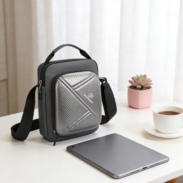 Bolso bandolera para hombre, mochila de negocios, almacenamiento, portátil, gran capacidad, pequeño bolso de , bandoleras para trabajo Gris