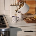 thumbnail image 5 of Thyme & Table 14.5 fl oz Purple Bows Stoneware Mug, Set of 2, 5 of 5