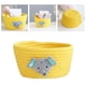 thumbnail image 4 of Cesta de almacenamiento de hilo de de estilo japonés, juguetes de , caja organizadora de artículos diversos para dormitorio, sala de estar amarillo Baoblaze Cesta de almacenamiento tejida a mano, 4 of 8