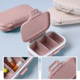 thumbnail image 4 of Bamboo fiber sealed small pill box, three-color portable small pill box, 4 of 5