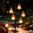 thumbnail image 4 of Christmas Solar Bell Stake Light, One Plastic Solar Yard Stake Light with a Bell-Themed Christmas Design, for Garden, Lawn, Pathway, Patio, Porch, and Christmas Outdoor Lighting, Style B, 4 of 5