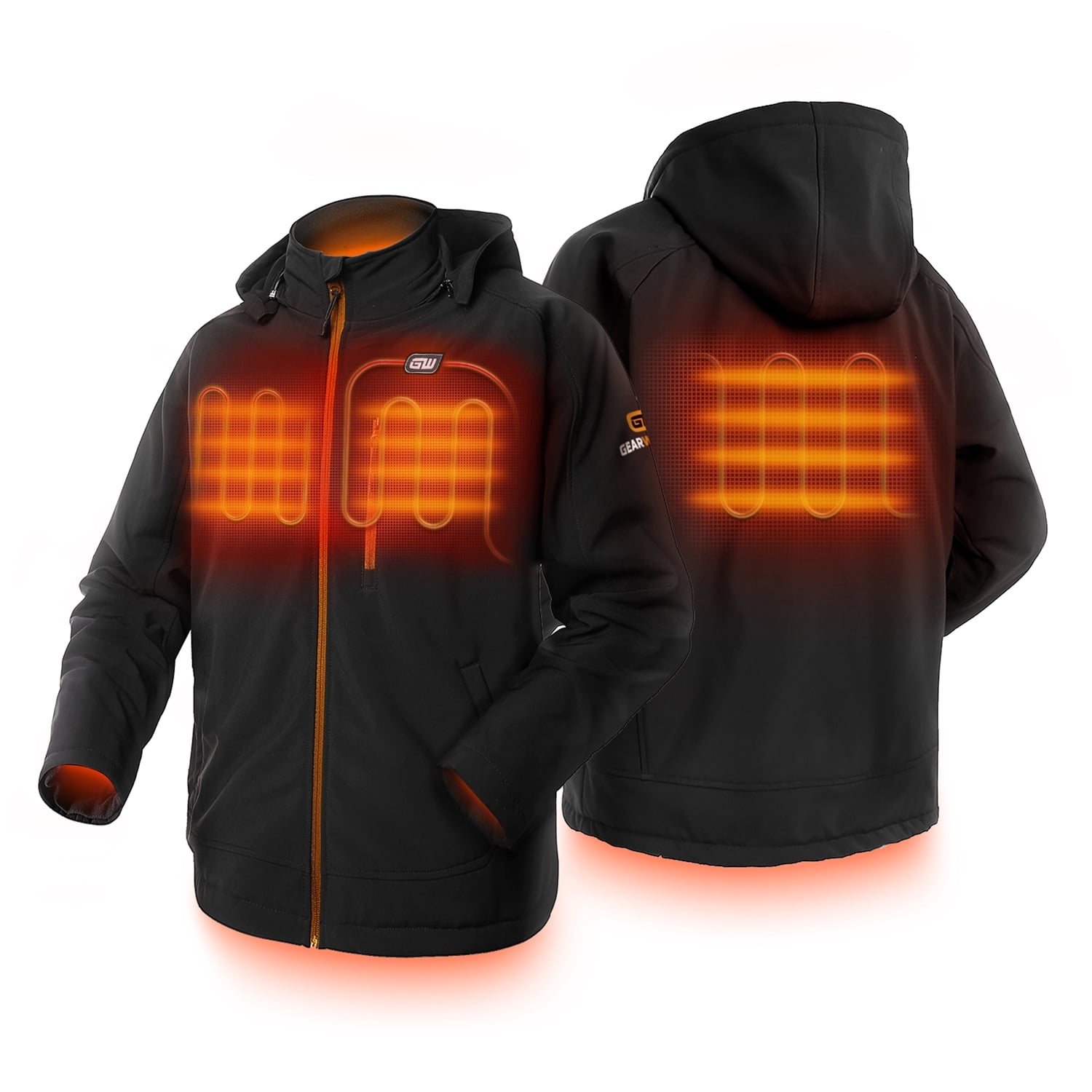 GearWrench GEARWRENCH Men's Heated Hooded Jacket with Battery Pack