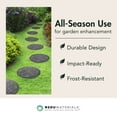 thumbnail image 3 of TierraVerde 4 Pack 18" x 18" Pendant Round Decorative Outdoor Stepping Stones, Grey, 3 of 7
