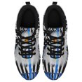 thumbnail image 2 of Back The Blue American Flag Eagle Running Shoes Sneakers Mesh Black Size 9, 2 of 5