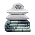 thumbnail image 3 of Serta Simply Clean Scott Plaid 7-Piece Bedding Set, King, 3 of 4