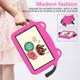 thumbnail image 3 of Kid-Proof Case for Lenovo Tab M8 4th Gen 8.0" 2023, EVA Hard PC Durable Shockproof Protective Cover with Handle Stand for Kids for Lenovo Tab M8 4th Gen 8.0" 2023, Rose, 3 of 6