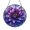 Stained Glass 5.9 Inch, variant on Bright Purple Lavender Suncatcher Window Hanging Display Item Glass