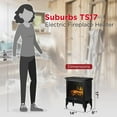 thumbnail image 6 of Turbro Suburbs TS17 Compact Electric Fireplace Stove, 18 Freestanding Stove, Realistic Flame, Overheating Safety Protection- 1400W, 6 of 8
