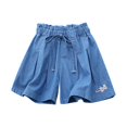 thumbnail image 1 of Odeerbi 5-12 Años Niños Pantalones Cortos de Vaquero Suave Verano Pantalones Cortos de Las Bermudas de Piernas Anchas Casuales Vaqueros Ligeros de Cinco Cuartos, 1 of 7