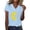 Light Blue, variant on Womens Sunflower T Shirts V Neck Short Sleeve Sunflower Graphic Casual Loose Fit Country Style Tee Tops