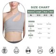 thumbnail image 2 of Ropa interior deportiva de un hombro para mujer, 2 piezas, ropa interior para ejercicio y Yoga, top corto Sexy con soporte medio, 2 of 5