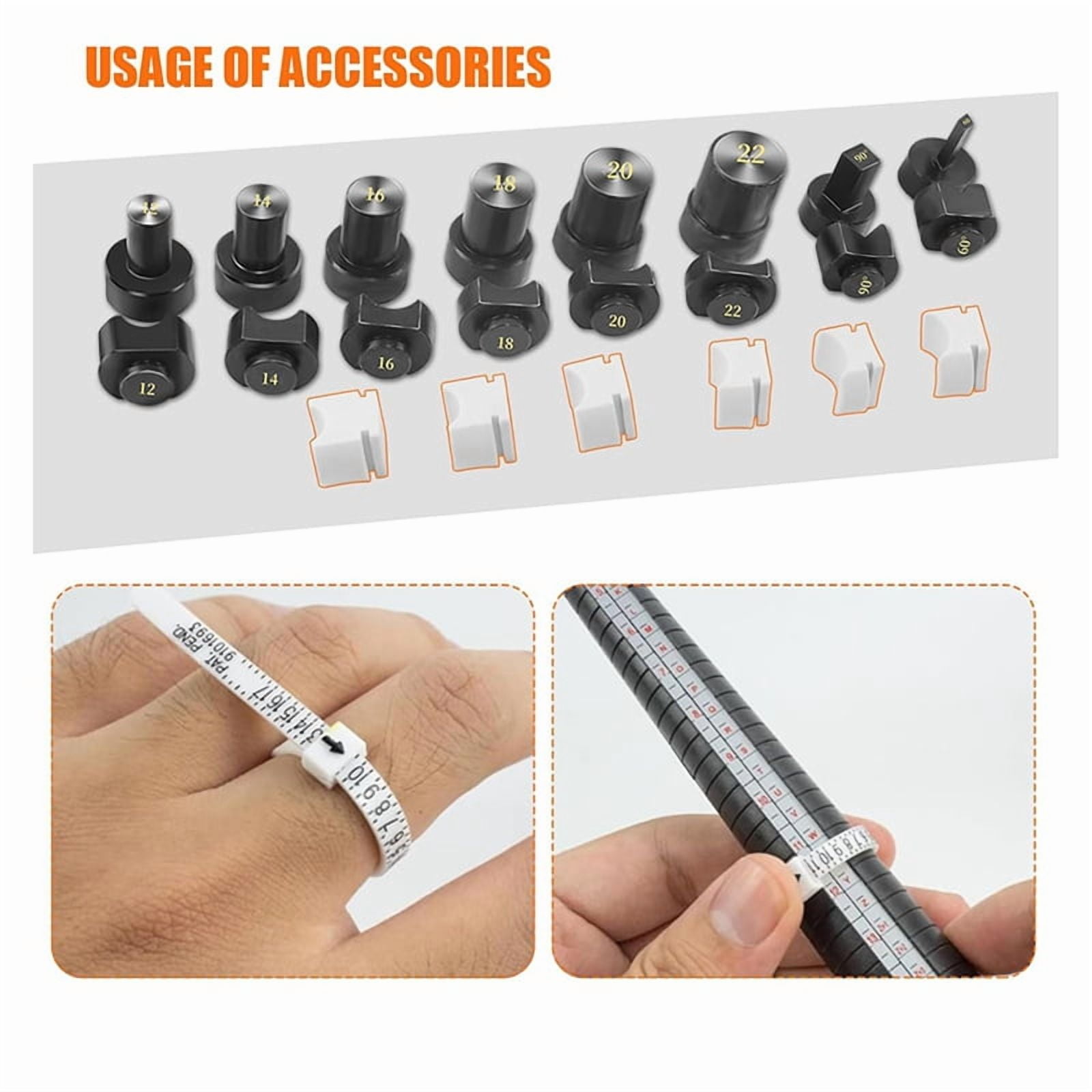 Ring Making Kit with Nylon Molds, Ring Bender Tool for Spoon Rings Heavy Duty,Ring Earring Bending Jewelry Making Tool,1 set * ring making kit