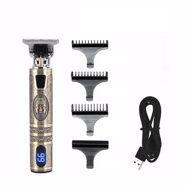 Battery Display Hair Clipper Professional USB Hair Trimmer Men's Rechargeable Electric Powerful Hair Clipper Carving Hairdressing Tools