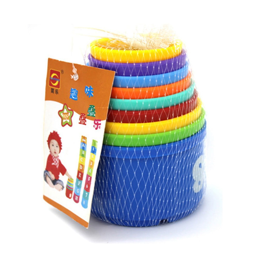 Clearance!Stacking Cups Toys Stacking Rings Toy Nesting Stack Cups with Lights and Sounds