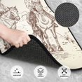thumbnail image 3 of Lsque Cowboys Riding Horses In Desert Print 4-Piece Floor Mats, Heavy-Duty Rubber Liners, Anti-Slip Design, All-Season Automotive Protection, Vehicles, Cars, Trucks, and SUVs, 3 of 7