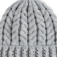 thumbnail image 4 of D-GROEE Women's Winter Beanie Warm Acrylic Fiber - Thick Slouchy Cable Knit Skull Hat Ski Cap, 4 of 8