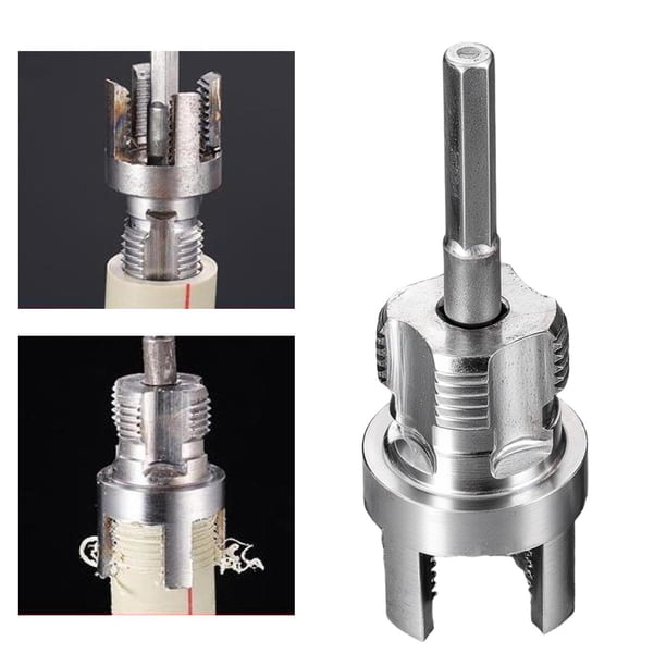 Herramienta para cortar roscas de tuberías, kit de roscado de tuberías de alta resistencia para tuberías de agua, fácil instalación, reparaciones de 6 puntos