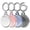 Clear, Black, Pink, Blue, variant on 4 Pack for AirTag Holder with Keyring, Waterproof Shockproof TPU AirTag Case Cover, Lightweight Secure Tracker Holder for Dog Pet Collar, Keys, Backpack, Travel, Kids & Elderly