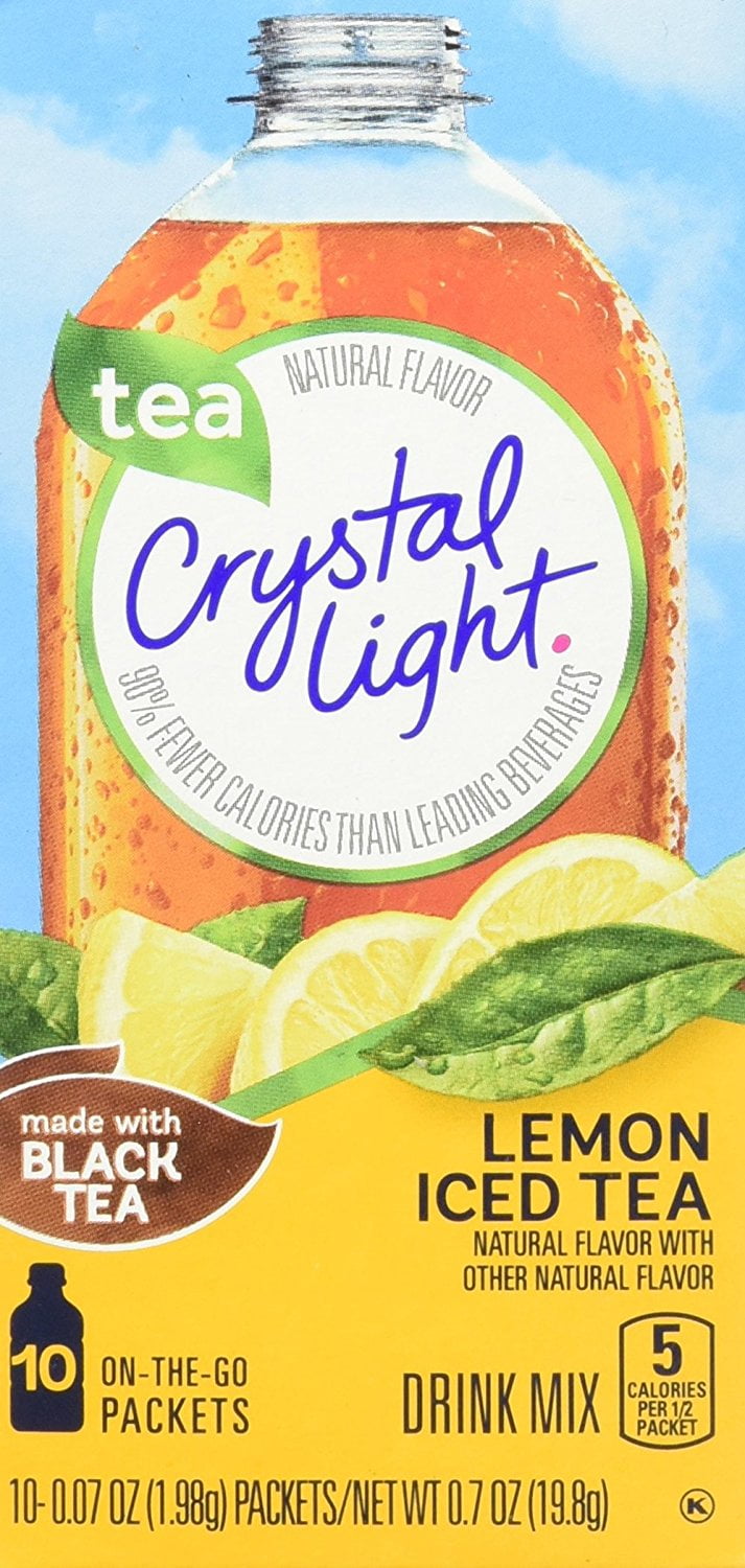 Crystal Light Lemon Iced Tea Drink Mix (10 Count of 0.07 oz Packets), 0 ...