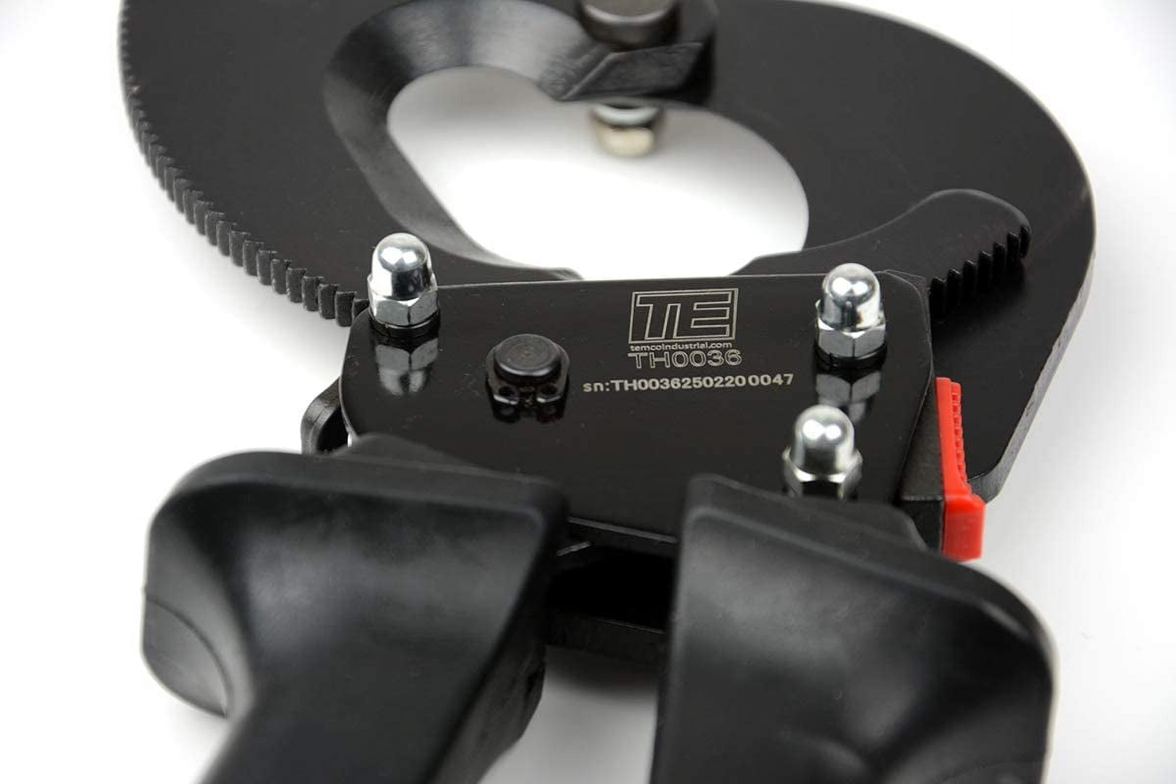 TEMCo TH0036 Ratcheting Wire & Cable Cutter for 1000 MCM Copper and Aluminum