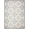 thumbnail image 2 of Safavieh Courtyard Louis Geometric Indoor/Outdoor Area Rug, Light Gray/Anthracite, 8' x 11', 2 of 9