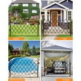 thumbnail image 5 of 61" H×122" W Double Foldable Aluminum Security Gate - Black Portable Safety Barrier with 360° Casters, Retractable Expandable Fence for Driveway & Public Area, 5 of 7