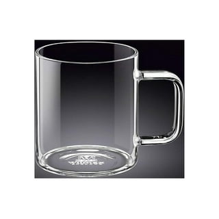 Clear glass coffee mug with lid @ @home # #fin