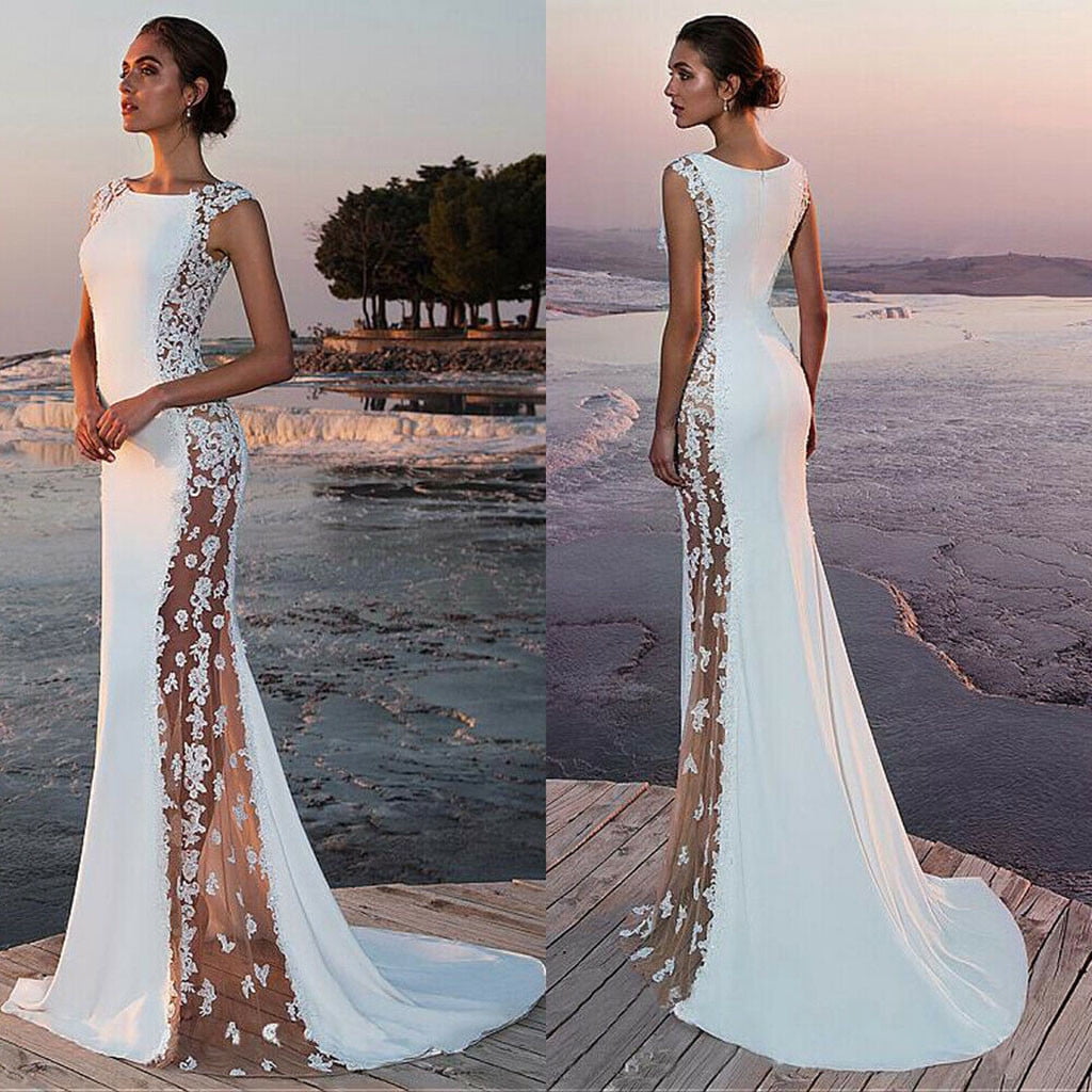 Solid Prom Formal Dress Women Party Long Evening Bridesmaid Lace Wedding Women's Dress Top Long Dresses V Neck Loose Dresses for Women Summer Dress Knee Length Dresses in Summer V Neck Dresses for