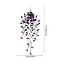 thumbnail image 3 of Artificial Morning Glory Rattan Vine with Eucalyptus Wall Hanging for Outdoor Garden Hanging Baskets, 3 of 6