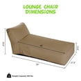 thumbnail image 2 of Outdoor Chaise Lounge Chair, Sunbed UV Resistant Sofa Couch Patio Furniture Waterproof Outside Sunlounge Reclining Sunbathing Bed Comfy Single Chaise Daybed for Garden, Pool, Beach, Beige, 2 of 7