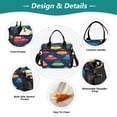 thumbnail image 3 of FORMRS Insulated Lunch Bag Unisex Large Capacity with Shoulder Strap, Rainbow Space Cat, 3 of 6