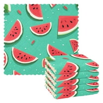 6 Packs Various Watermelon Kitchen Dish Towels Soft Absorbent Dish Cloths 11"x11"