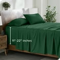 thumbnail image 1 of Bare Home 22" Extra Deep Pocket Sheet Set - Premium 1800 Collection - Ultra-Soft - Queen, Forest Green, 1 of 8