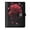 Glowing Red Rose, variant on DIY Glowing Red Rose Printed Microfiber Leather Notebook 9.2x6.7" Refillable Binder Journal with Pen Loop&Pockets 100 Sheets