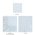 thumbnail image 6 of Mainstays Super Soft Brushed Microfiber Bed Sheet Set, Light Blue Leaves, Twin-XL, 3 Piece, 6 of 13